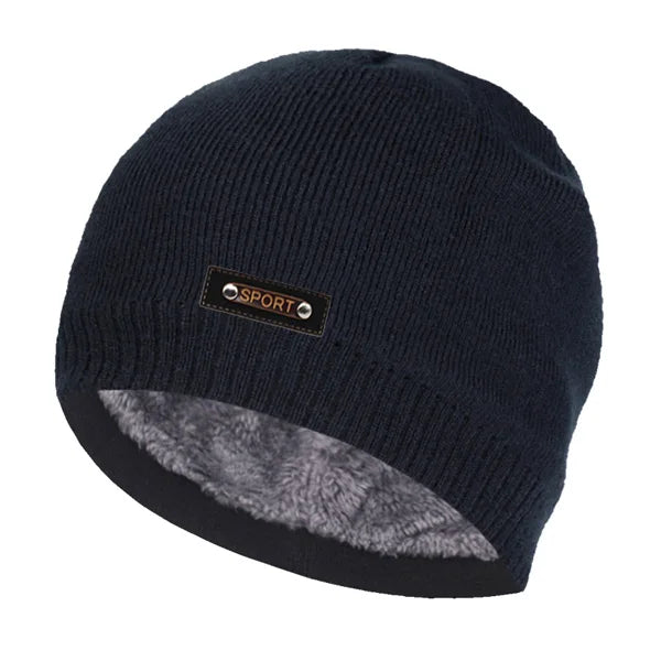 Knitted Hat Men Winter Hats For Women Beanie Hat Cap Fur Skullies Beanies шапка мужская Skull Gorro Bonnet Caps Man