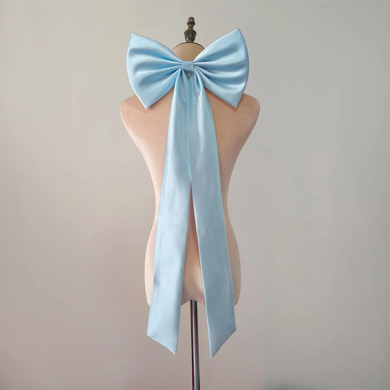 1PC Bride Wedding Bow with Pin Bride Gown Matching Accessorie Detachable Bowknot DIY Handmade Bowknot Dress Accessories