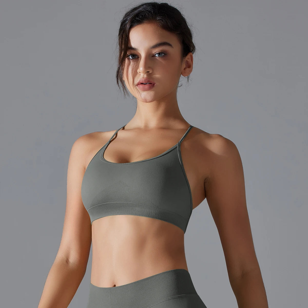 Women Sports Bra Yoga Bra Sexy Back Cross Sports Bra Gym Top Fitness Running Bra Workout Underwear Running Gym Padded Bralette