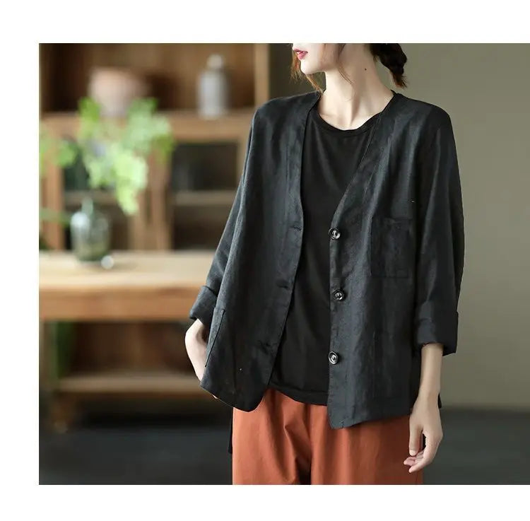 Jackets Women Retro Loose Design All-match Korean Style Leisure Minimalist Pure Female Popular Classic Basic Autumn Streetwear