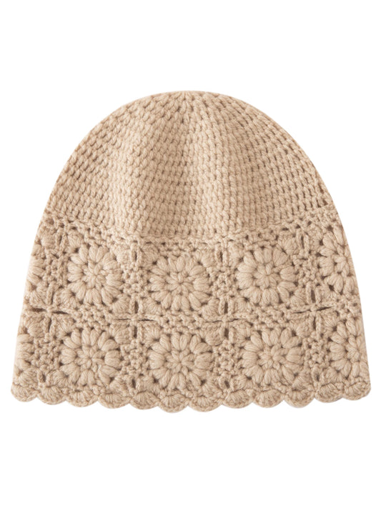 Handmade woolen lady's hat for warmth and leisure, extremely soft
