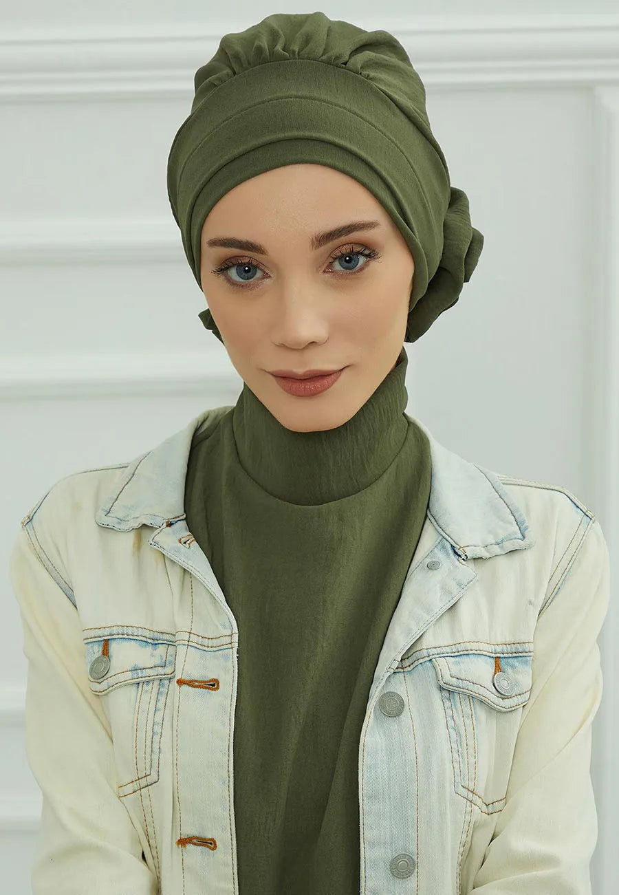 Islamic Hat Hijabs For Woman Trendy Flower Headscarf Undercap Bonnet Women Muslim Turban Hat Ladies Head Wrap Bandana Skullcap