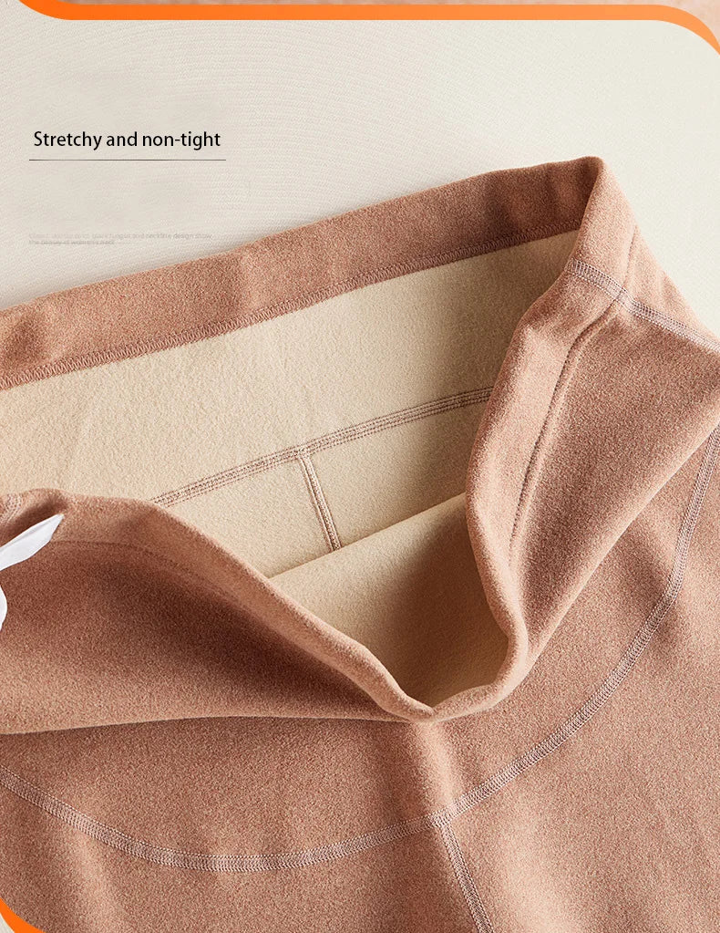 Winter Maternity Padded Warm Pajamas Pregnant Women's Homewear with Cups No Need to Wear Bra Breastfeeding Bottoming Underwear