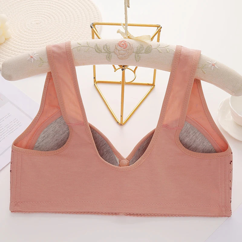 New Style Front-Buckled Mother's Bra For Women Large Size Thin Version No Steel Circle Vest-Style Bra Cover