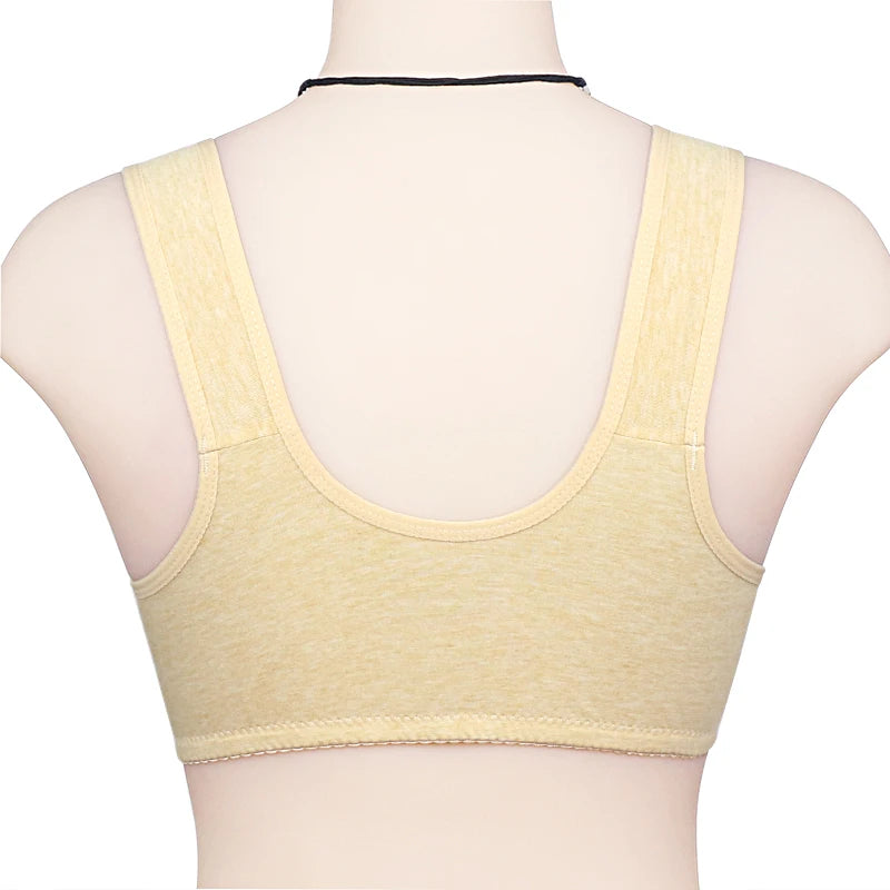 Bra For Women Wire Free Bra Cotton Underwear Front Closure Brassiere Women's Lingerie Large Bust 48 50 52 B C Cup