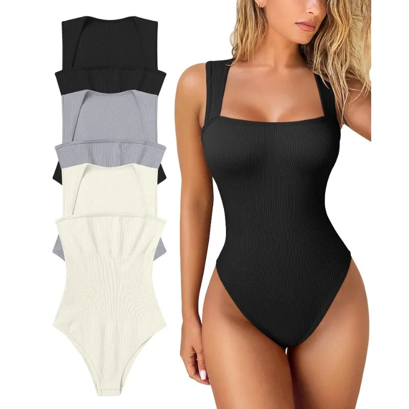 Women's Sexy Sleeveless Jumpsuit With Slimming High Elasticity Abdominal Compression Hip Lifting Slim Fit Jumpsuit Bodysuit