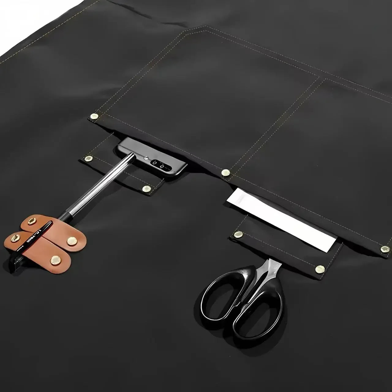 Kitchen Waterproof Apron Manufacturers Customized Logo Apron With Pockets for Restaurant Bar Shop Cafes Beauty Nails Studios