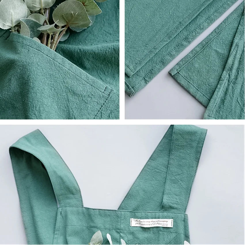 Waterproof Apron for Kitchen Chef, 100% Cotton, Gardening, Florist Baking, Coffee Shop, Ceramics Handwork, Restaurant Waiter