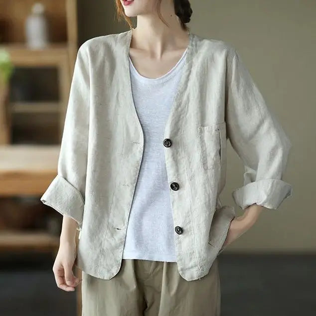 Jackets Women Retro Loose Design All-match Korean Style Leisure Minimalist Pure Female Popular Classic Basic Autumn Streetwear