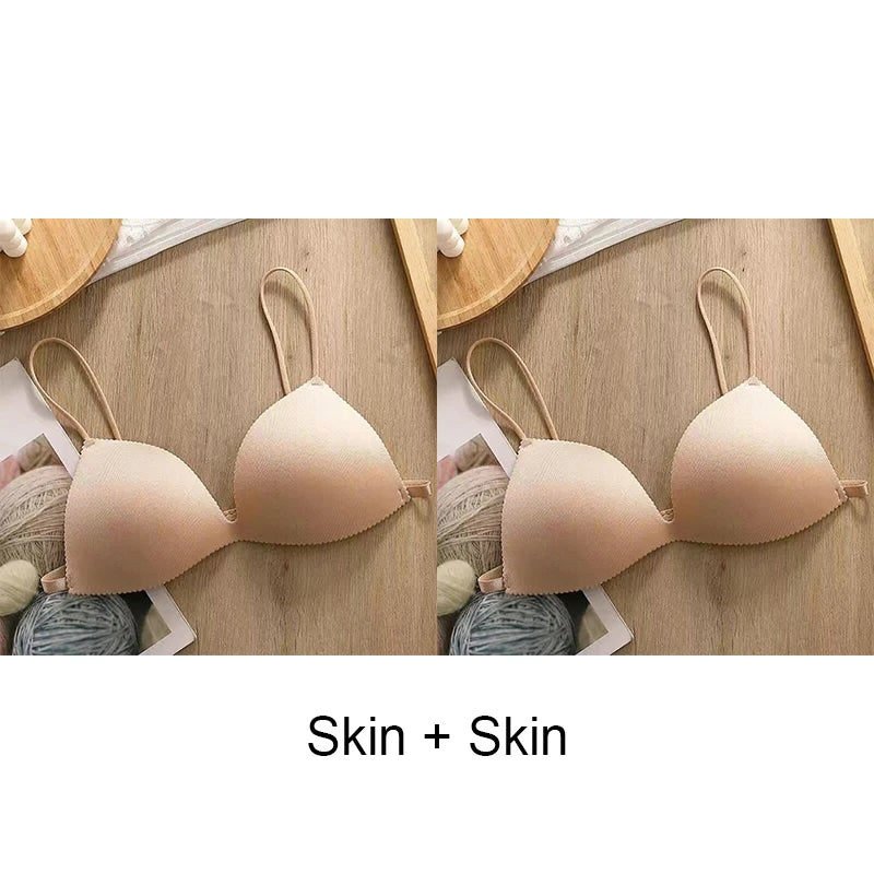 Fashion Women's Bra for Woman Push-up Bras Lingerie Sexy Underwear Set Sports Seamless Clothing Ladies Summer Unwired Intimates