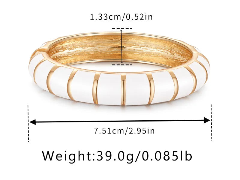 Multicolor Enamel Metal Bangles For Women New Designed Fashion Trendy Jewelry Accessories Gifts Bohemia Fancy Styles Bijoux