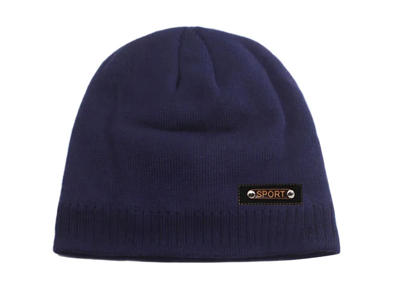 Knitted Hat Men Winter Hats For Women Beanie Hat Cap Fur Skullies Beanies шапка мужская Skull Gorro Bonnet Caps Man