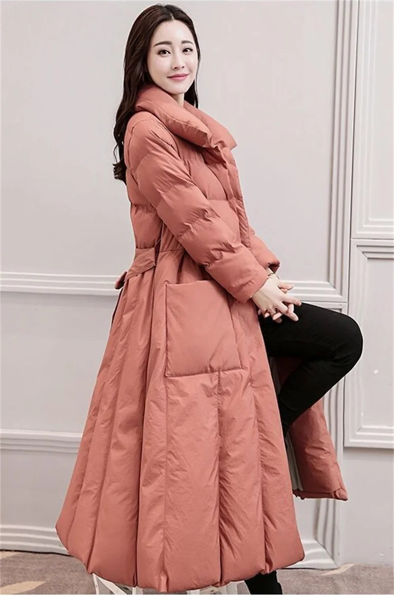 Winter Jacket Women Long Down Jackets Warm Parkas 2024 New Female's Casual Thick Quilted Cotton Puffer Coats Parkas Outwear