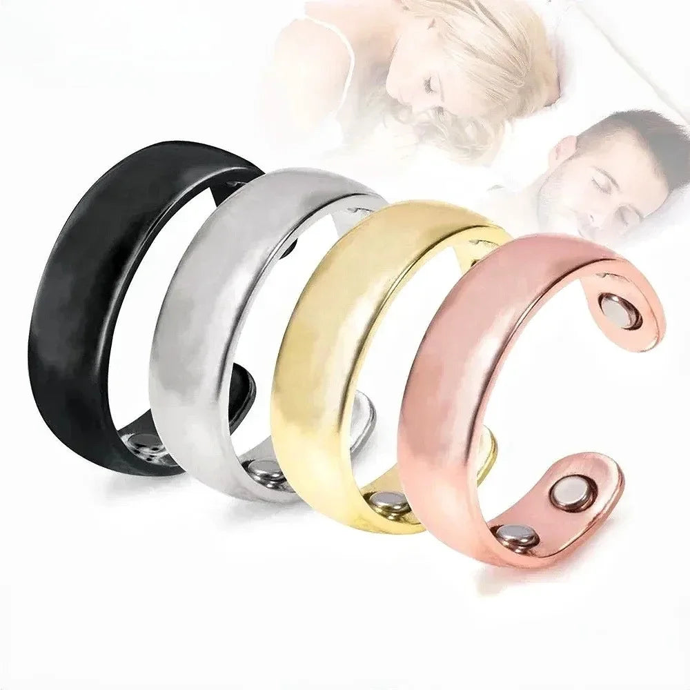 Ring Magnetic Therapy Acupressure Treatment Finger Ring Joyeria Acero Inoxidables Premium Anillo Acero Inoxidable Mujer Joyeria