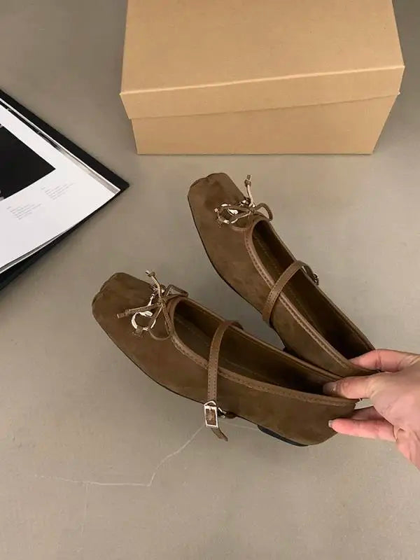 Shoes Woman 2024 Square Toe Autumn Elegant Female Footwear New Fall Summer Moccasin Dress Mary Janes Shoes Woman 2024 Female Foo