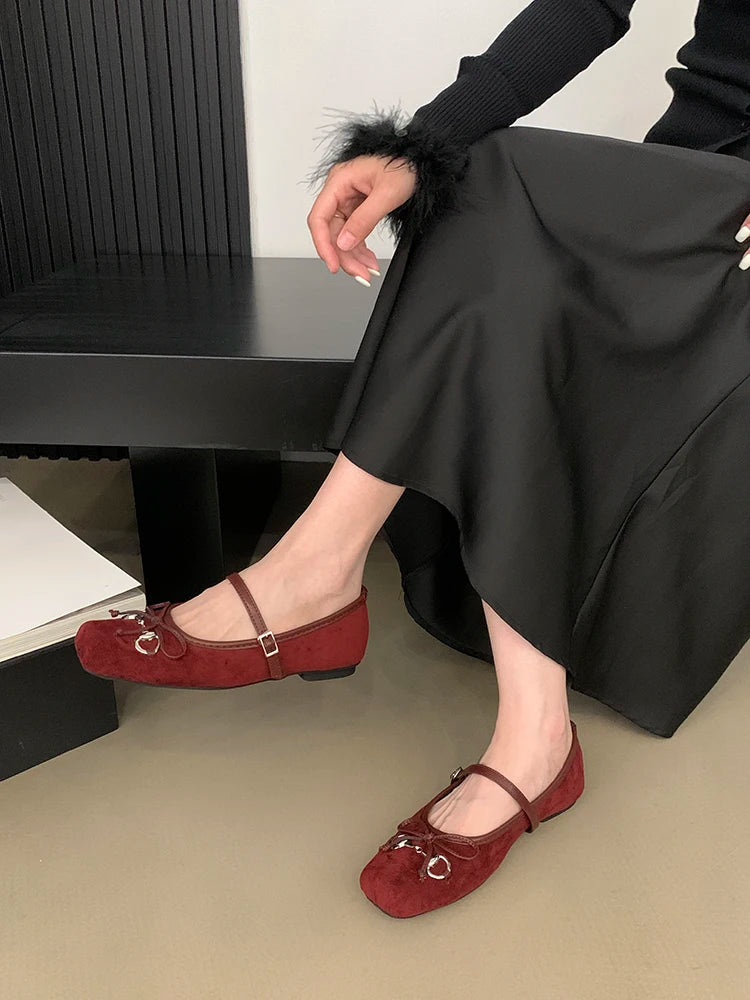 Shoes Woman 2024 Square Toe Autumn Elegant Female Footwear New Fall Summer Moccasin Dress Mary Janes Shoes Woman 2024 Female Foo
