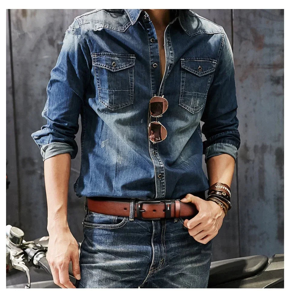 Belt for Men 2024 Famous Luxury Brand Design PU Leather Classical Alloy Pins Buckle Waist Belts Punk for Jeans Leisure Waistband