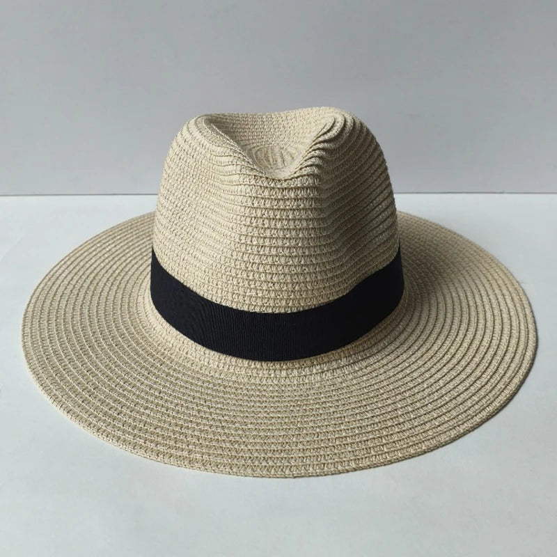 Straw Western Cowboy Hat for Women Men Classic Vintage Hollow Out Unisex Curled Wide Brim Sun Hat Fishing Hat Climbing Cap