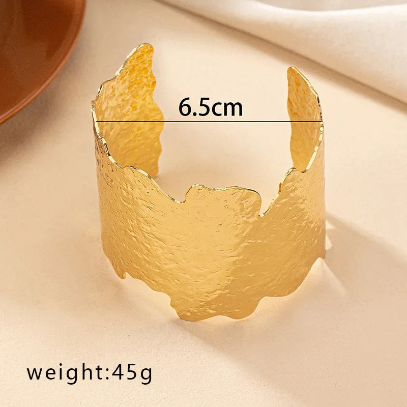 Bangles for Women Retro Irregular Opening Cuff Bracelet Holiday Party Gift Fashion Jewelry Accessories B045
