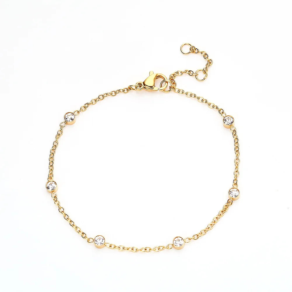 Fashion Bangles for Women Men Trendy Stainless Steel Metal Bracelets Punk Gold Color Bohemian Jewelry Accessories Gift Wholesale