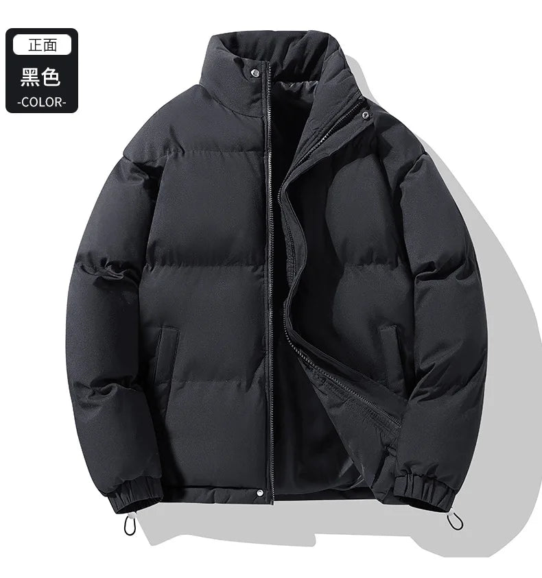 Winter Down Jacket With Logo Printed Outdoor Men's Women's Sports Camping Thick Warm Jacket
