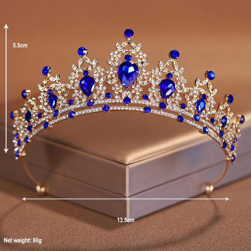 24 colors Bridal Headwear Full Of Sweet Atmosphere Baroque Gold-colour Ladies' Tiaras For Wedding Bride