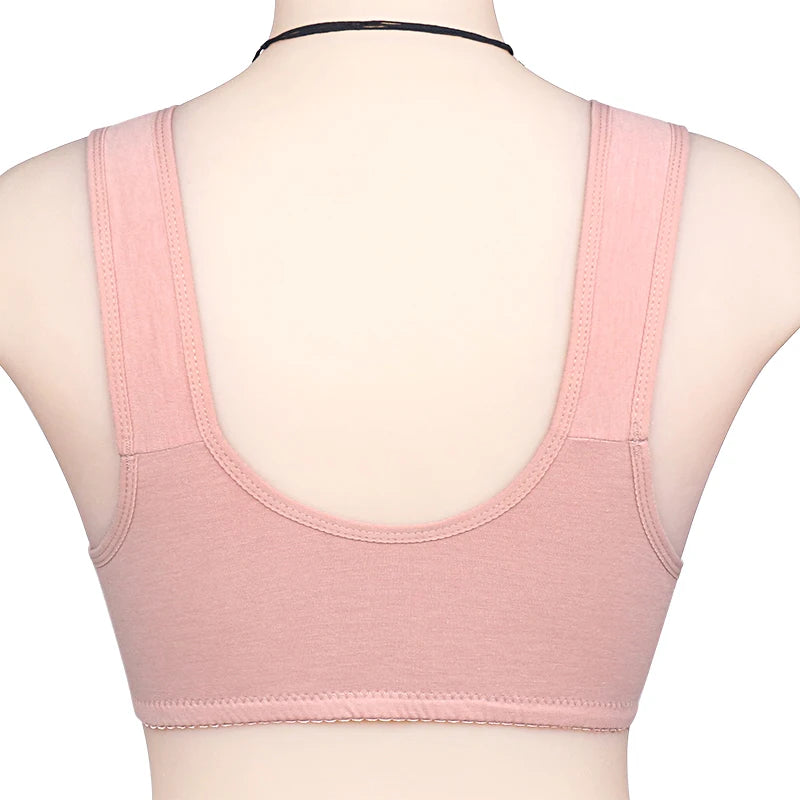 Bra For Women Wire Free Bra Cotton Underwear Front Closure Brassiere Women's Lingerie Large Bust 48 50 52 B C Cup