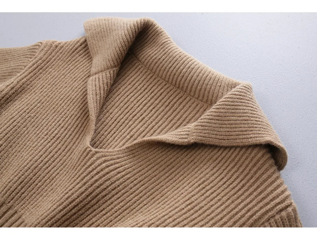 Women's Sweaters Fall/winter 2025 New In Deep V Lapel Pullover Sweater Camisole Two-piece Set Sweater Set Office Lady Jumpers