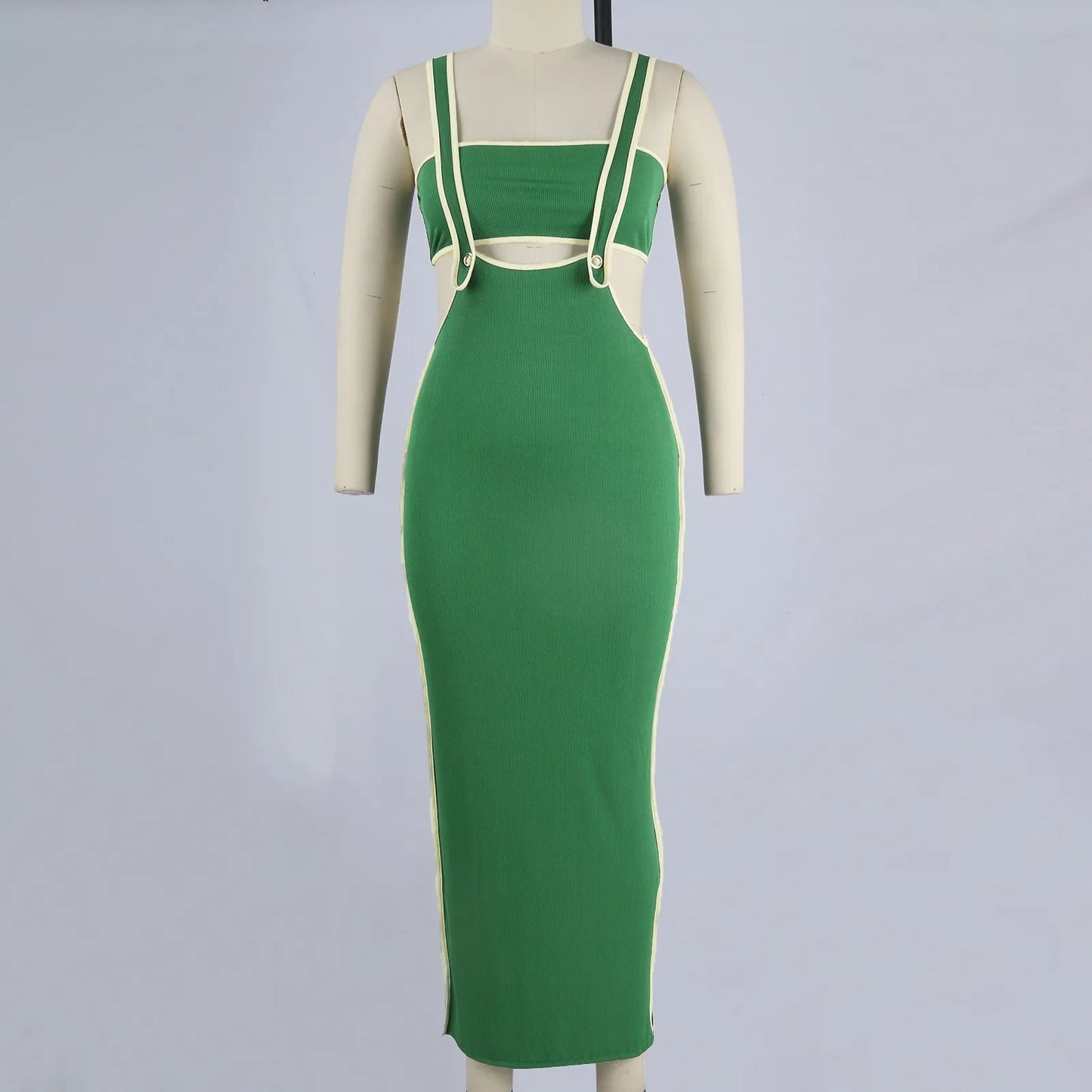 dresses for women One-piece dress design Personality and fashion Sexy Bodycon Tube Crop And Slit Maxi Suspender Skirt vestidos
