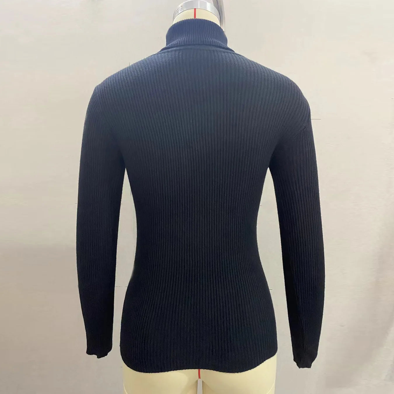 Elegant Sweaters Woman Sueter Negro Sueter Feminino Women's Autumn High Neck Pullover Knitted Sweater New  Tops Mujeres Juvenil