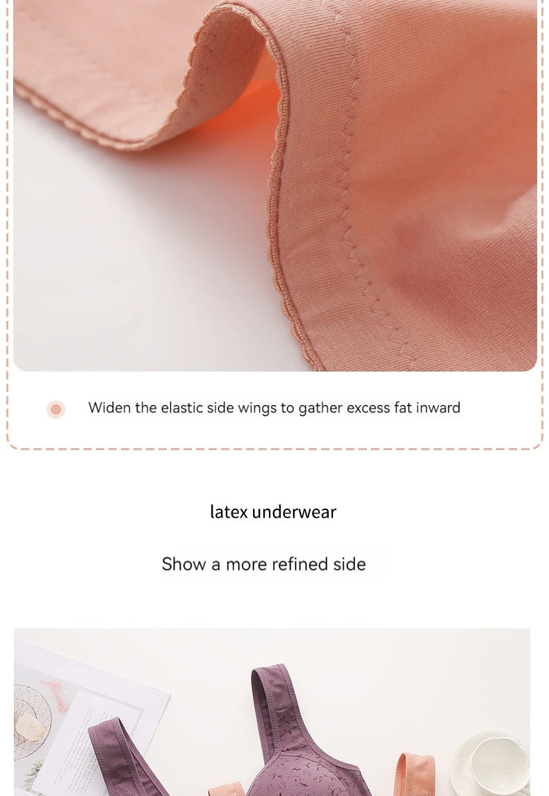 New Style Front-Buckled Mother's Bra For Women Large Size Thin Version No Steel Circle Vest-Style Bra Cover