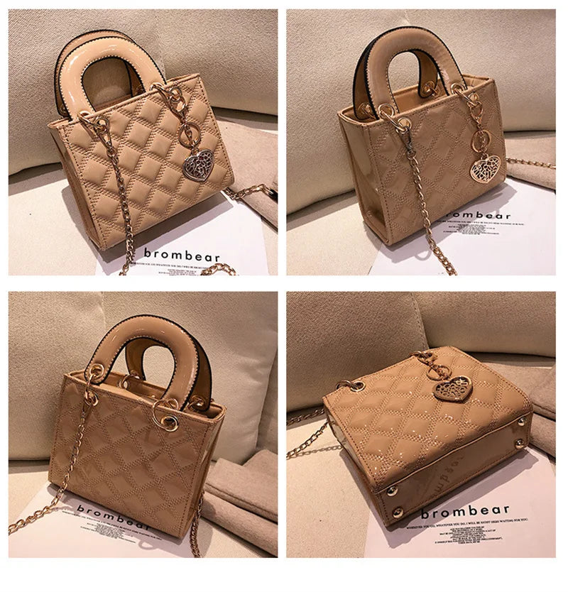Handbag Women Brand Luxury Totes High Quality Fashion Classic Quilted Square Handle Bag Women Crossbody Shoulder Bags