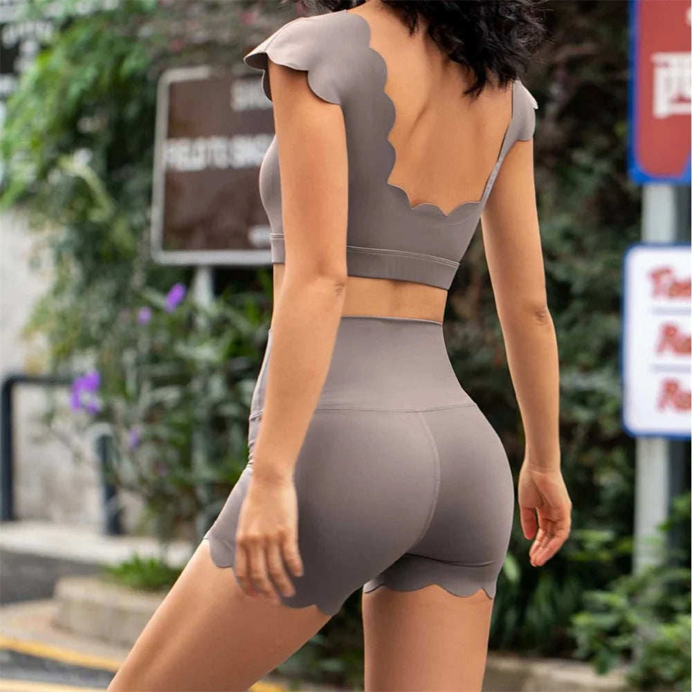 Yoga Bra Workout for Women Underwear Gym Workout Crop Tank High Waist Shorts Bra for Women Outfits Fitness Running