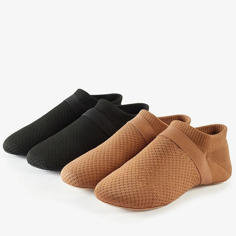Ballet Flats Dance Shoes for Women Soft Bottom Teacher Class Exercise Shoe Jazz Adult Indoor Latin Practice Shoes