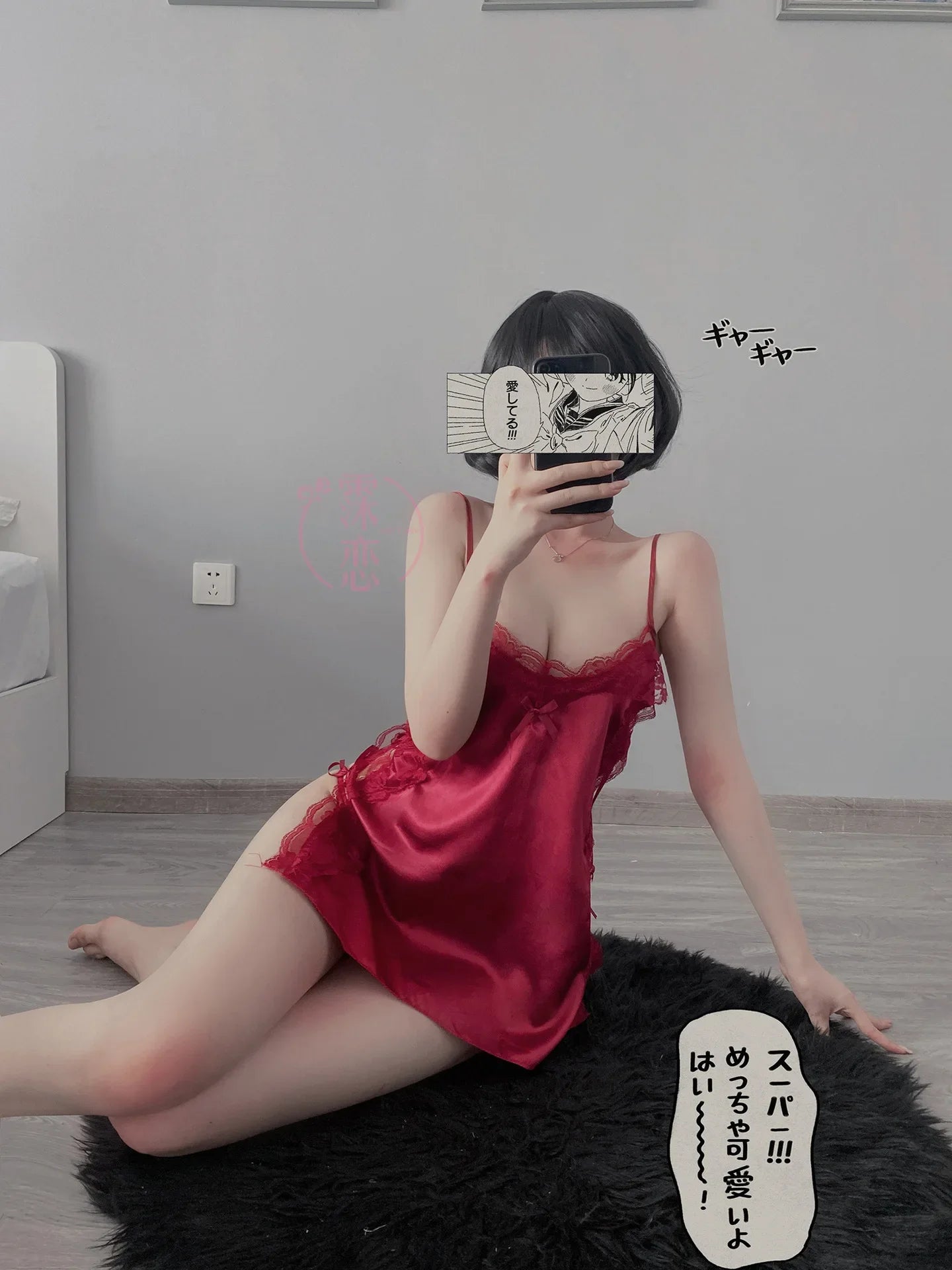Satin Nightgown Lady Sexy Bowknot Lace Lingerie Spaghetti Strap Night Dress For Women Nighties Sleeveless Sleepwear Nightwear
