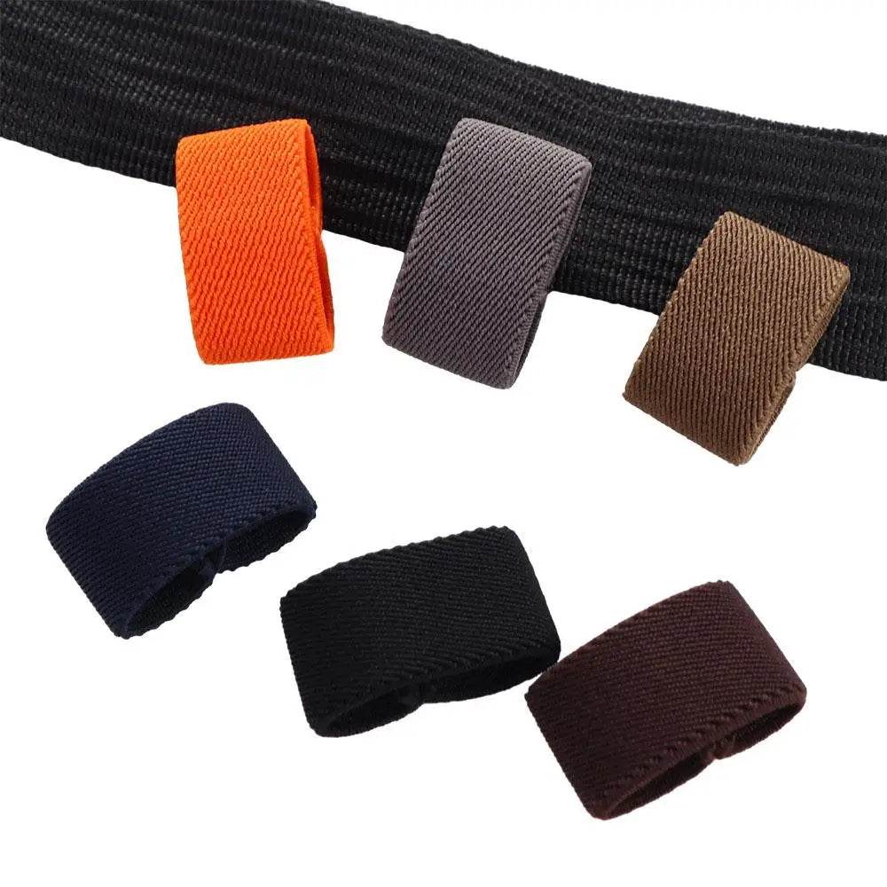 Belt Ring Elastic Web Belt Loop DIY Leather Craft Belt Elastic Ring New Thickened Belt Loop Elastic Buckle Fixed Trouser Belt