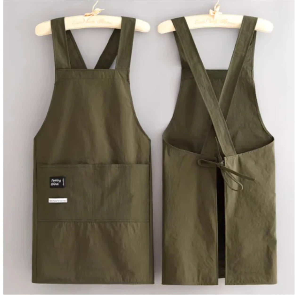 New Korean Household Kitchen Adult Waist Apron Waterproof Oil Resistant Cooking Chef Workwear for Catering Waiter Work Clothes