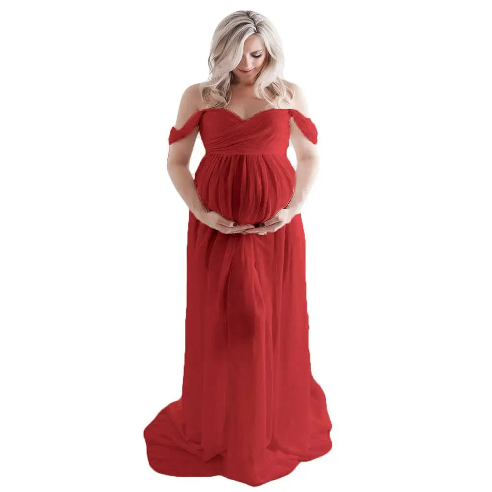 Maternity Dresses For Photo Shoot Sexy Robe Grossesse Shooting Photo Maxi Dress Wedding Party Photography Pregnant Women Clothe