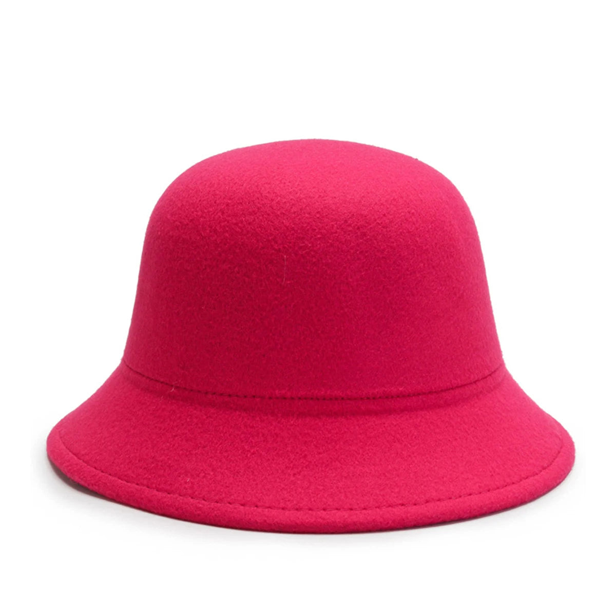 Women's Hat for Spring, Autumn, and Winter Korean Style British Fashion Versatile Jazz Woolen Bucket Hat Fisherman Hat Wide-Brimmed Hat for Parties, Outings, Shopping, Work, and Students