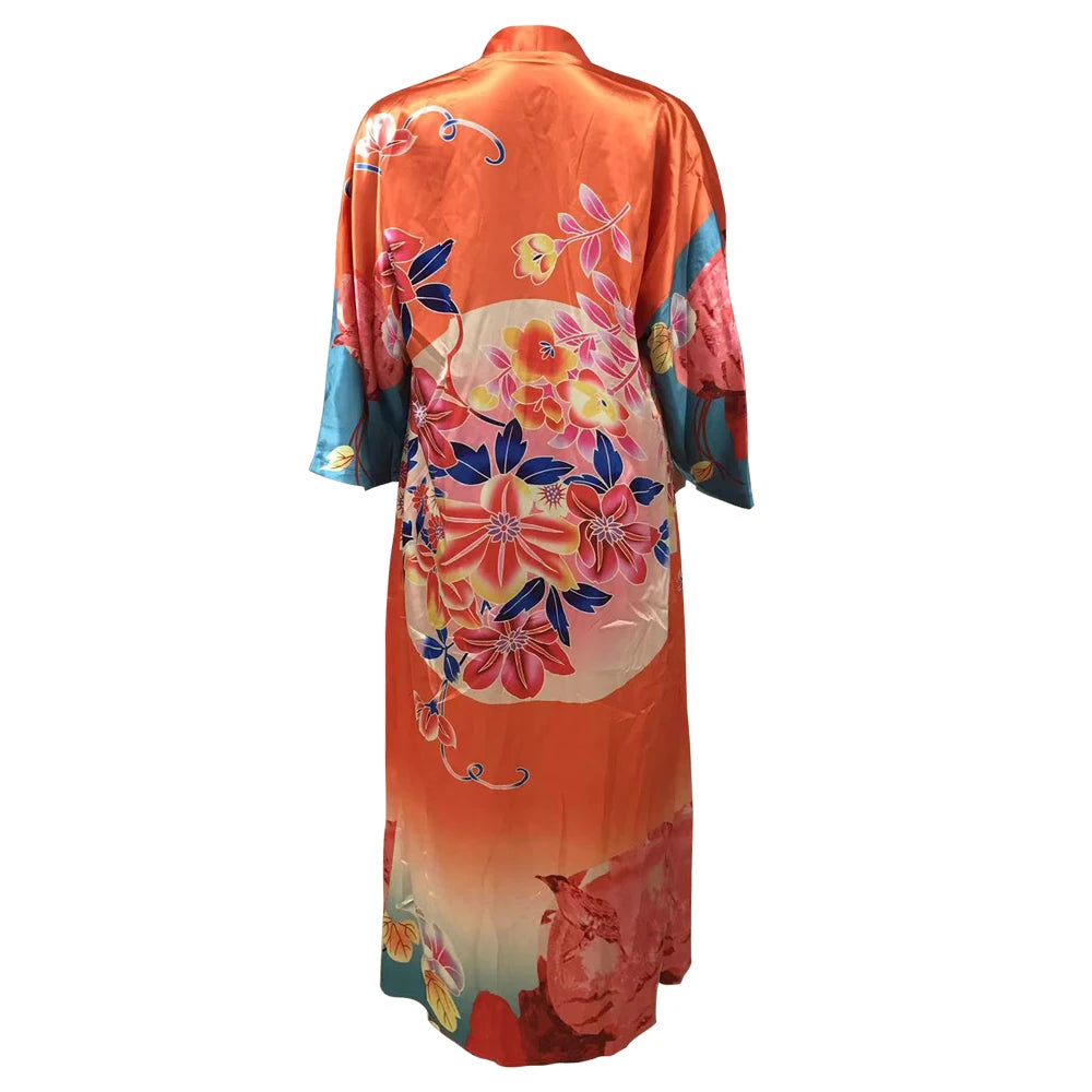 1359Women's cross-border explosive outerwear random print fashion casual trench coat