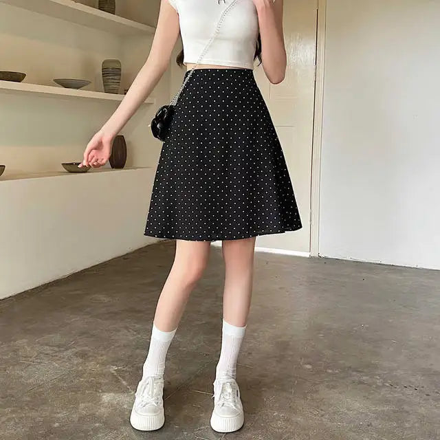 Skirts For Women High Waist Midi Woman Skirt Red Chic And Elegant Summer 2025 Streetwear Trend Stylish Modest Y2k Vintage Luxury