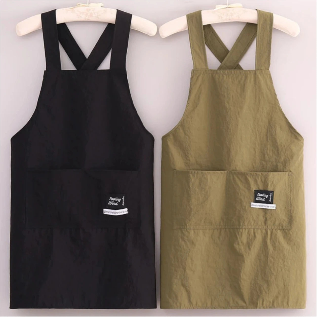 New Korean Household Kitchen Adult Waist Apron Waterproof Oil Resistant Cooking Chef Workwear for Catering Waiter Work Clothes