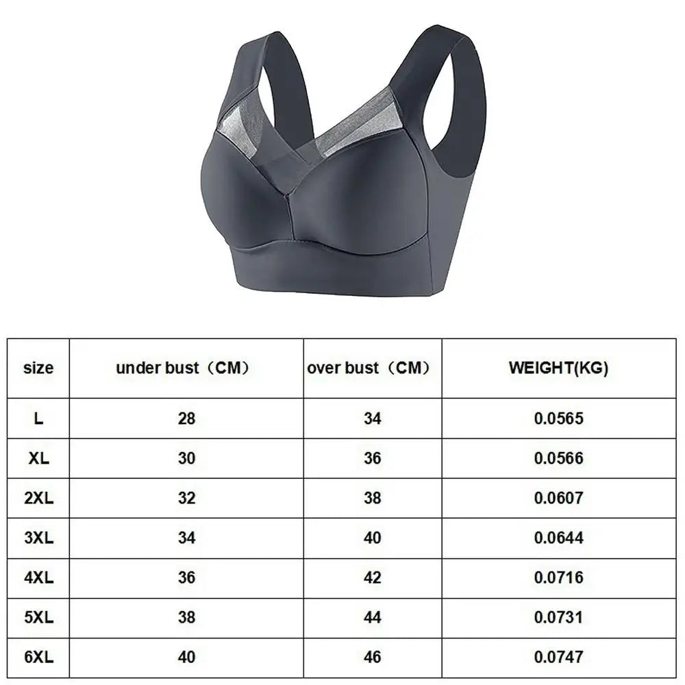 women Posture Bra Wireless Ergonomic Push-Up Comfort Bra With Back Support Breathable And Non-Slip Bras For Women And Girls