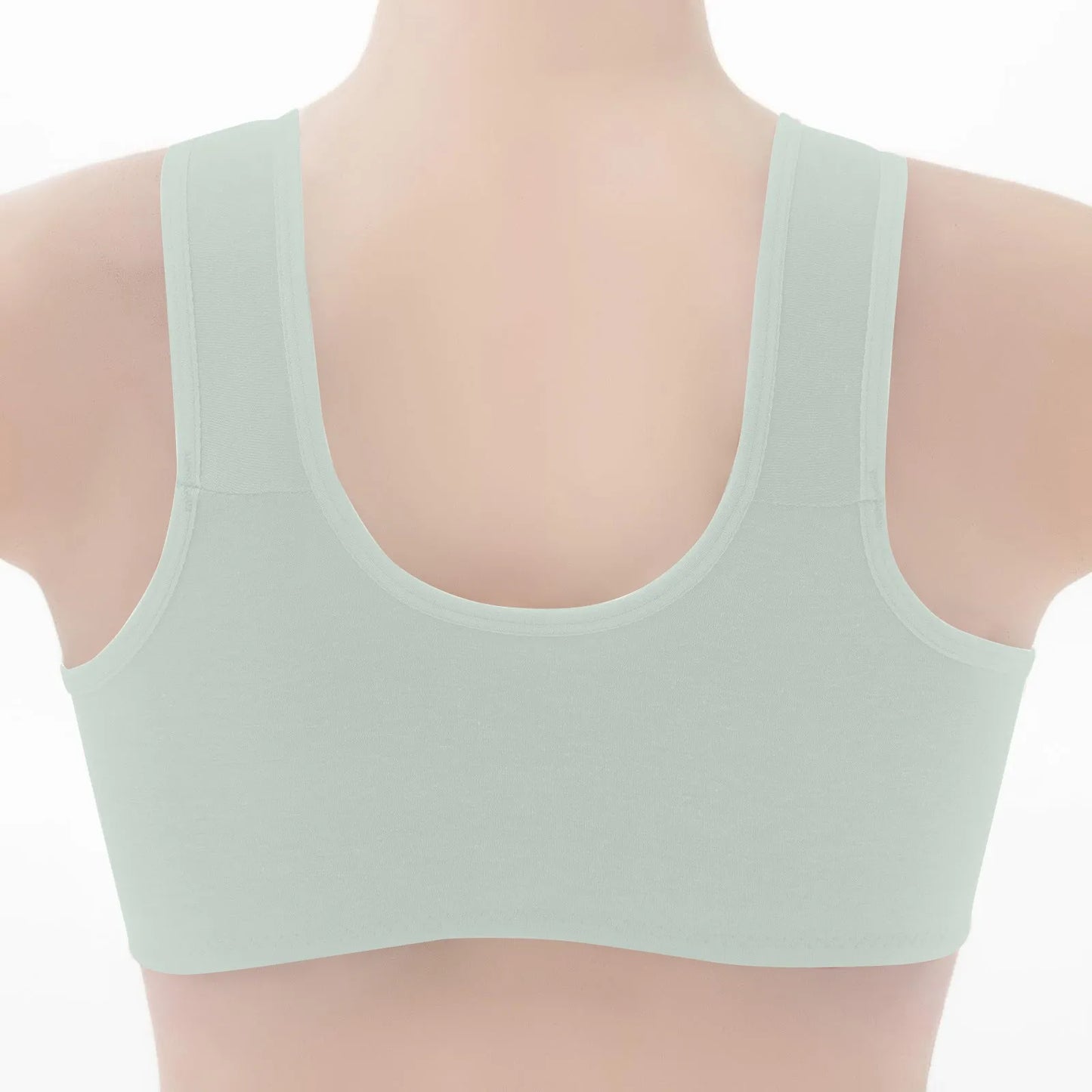 Women Fashion Casual Bra Small Flower Pattern Decor Vest Style Front Buckle Lingerie Lady Elegant Comfortable Daily Underwear