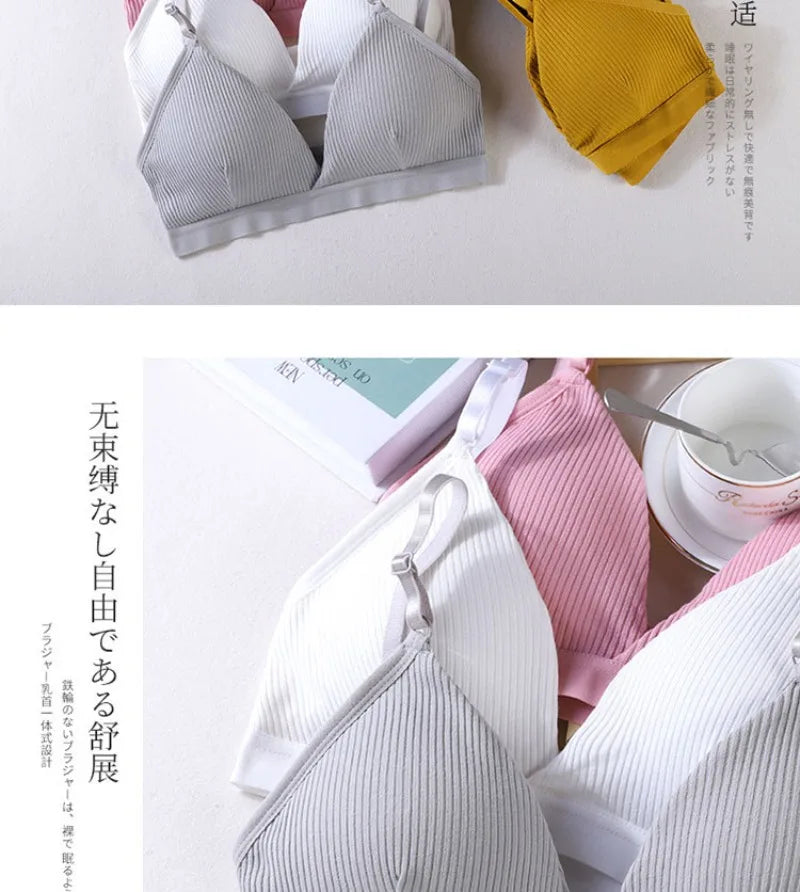 Women Yoga Sports Bras Triangle Cup Underwear Female Breathable Wrapped Tube Top Sexy Beauty Back Adjustable Sling Bra Vest