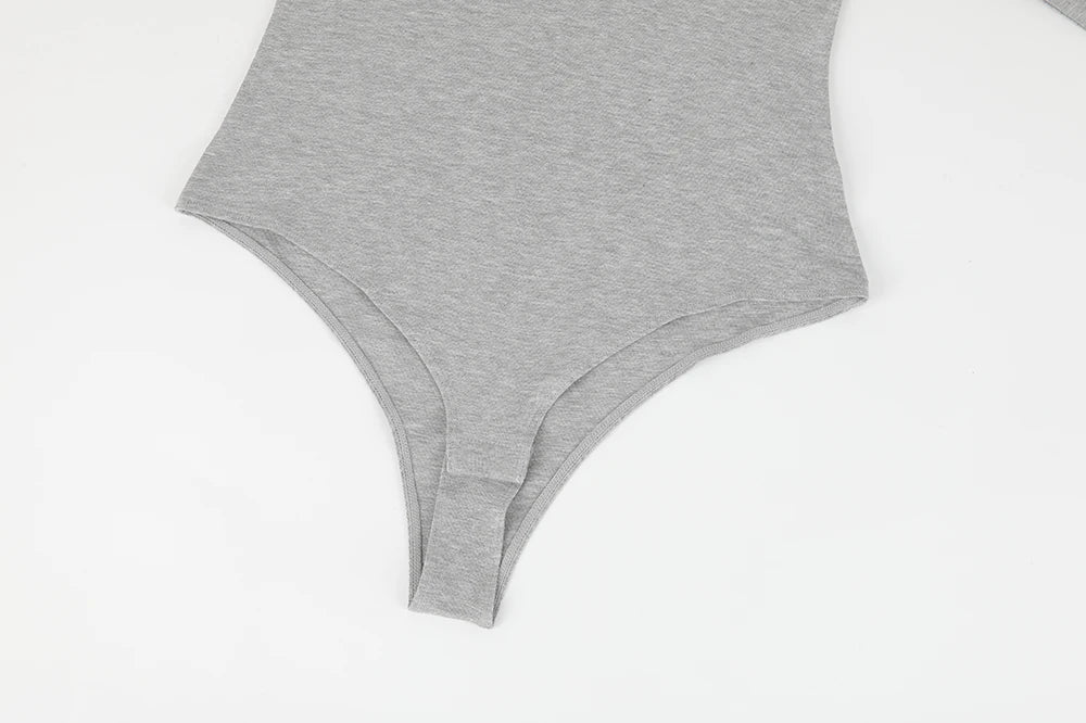 Women's Round Collar Elastic Bodysuit Long Sleeve Jumpsuit Shapewear Shaper Lady Sexy New Female Warm Clothes Autumn Winter
