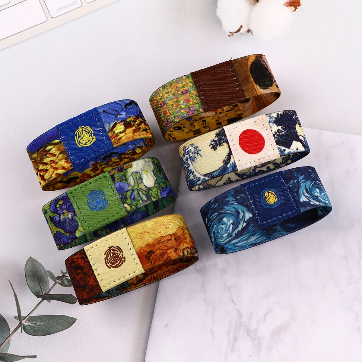 Van Gogh's Paintings Bracelet for Women Men Wrist Hand Fashion Bangle Jewelry Accessories Rock Bracelet Friends Gifts Birthday