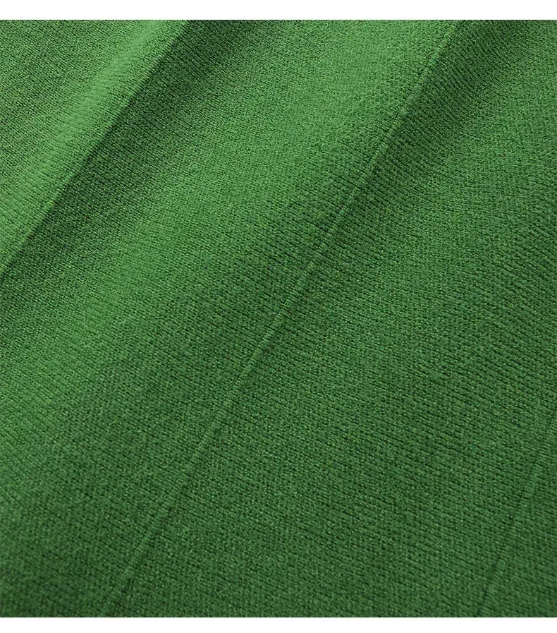Women's Skirts 2025 Autumn Winter Fashion Knitted Long Skirts for Women Green Vintage Slim Office Lady A-LINE Fishtail Skirt