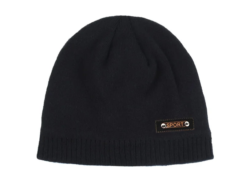 Knitted Hat Men Winter Hats For Women Beanie Hat Cap Fur Skullies Beanies шапка мужская Skull Gorro Bonnet Caps Man