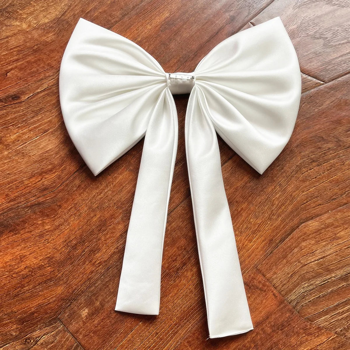 Bridal Detachable Satin Bow Women's Wedding Dress Accessories Bride Bow